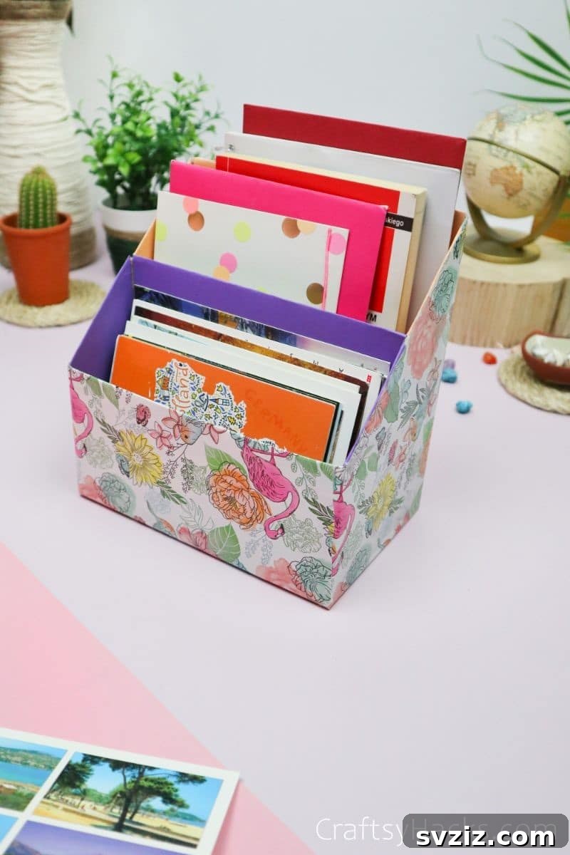 Beautiful upcycled desk organizer, a simple DIY project for anyone