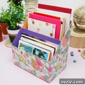 DIY desk organizer out of cereal boxes featured image