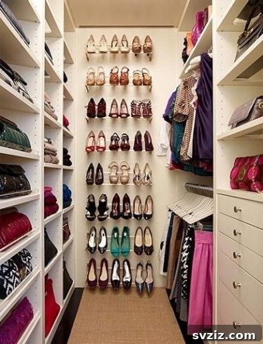 Mastering Micro Spaces: 40 Small Bedroom Organization Secrets 18 Towel Rods repurposed for shoe hanging