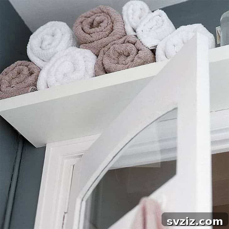 Mastering Micro Spaces: 40 Small Bedroom Organization Secrets 38 Above-Door Floating Shelf for overlooked storage