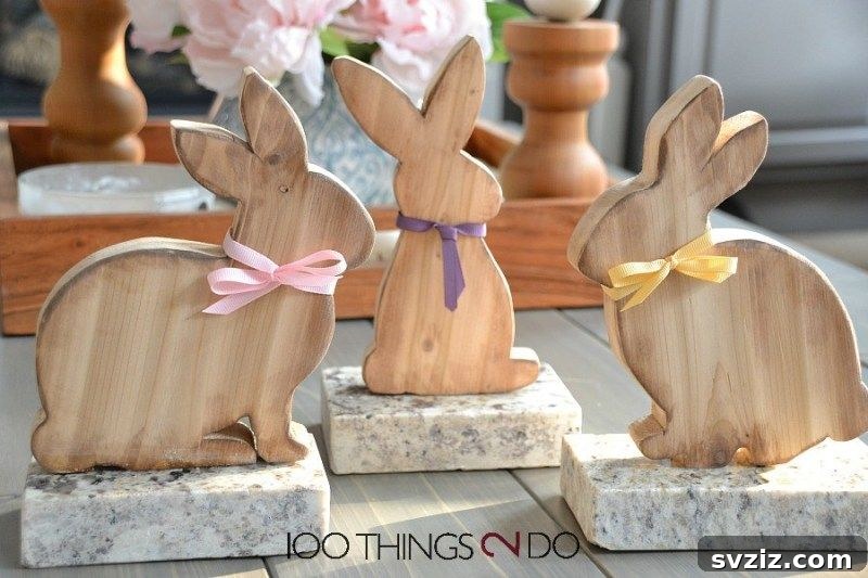20 Irresistibly Charming Easter Woodworking Projects 12 Wooden Bunnies