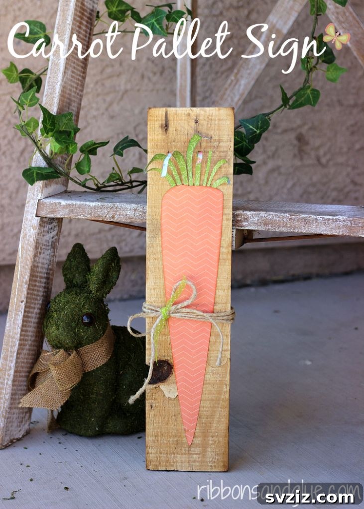 20 Irresistibly Charming Easter Woodworking Projects 17 Carrot Pallet Sign