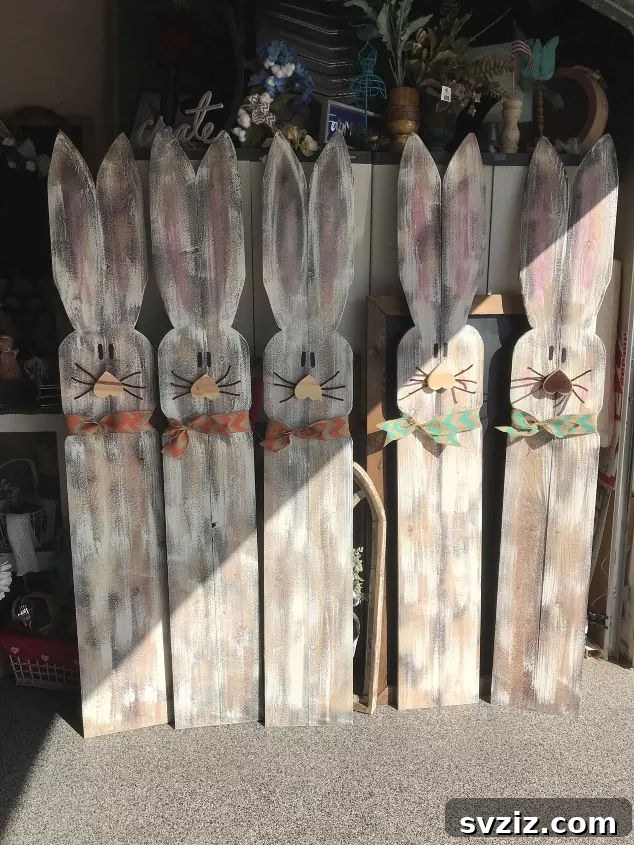 20 Irresistibly Charming Easter Woodworking Projects 4 Porch Bunny Fence