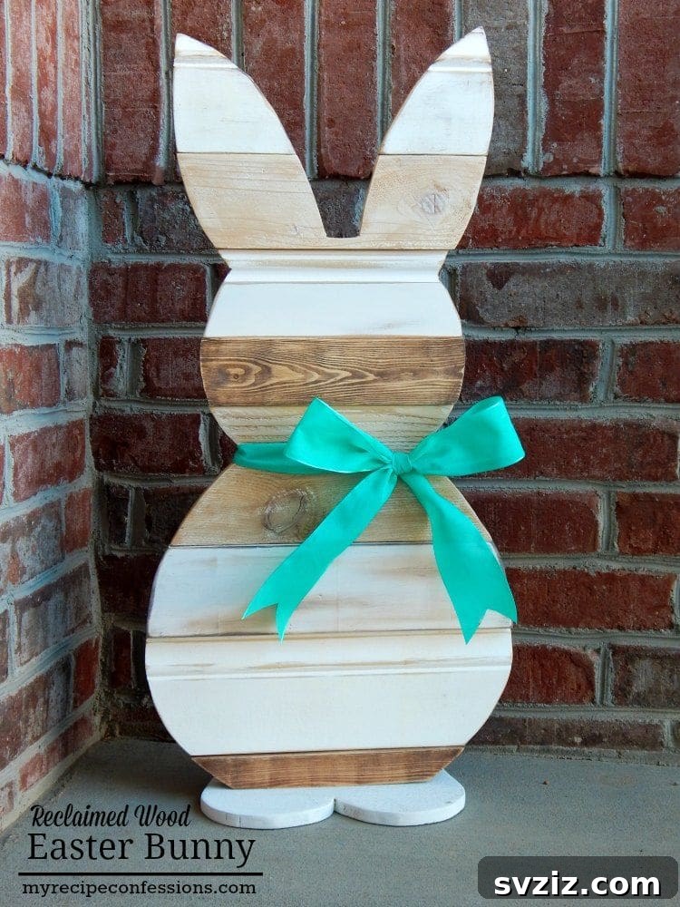 20 Irresistibly Charming Easter Woodworking Projects 8 Wood Easter Bunny