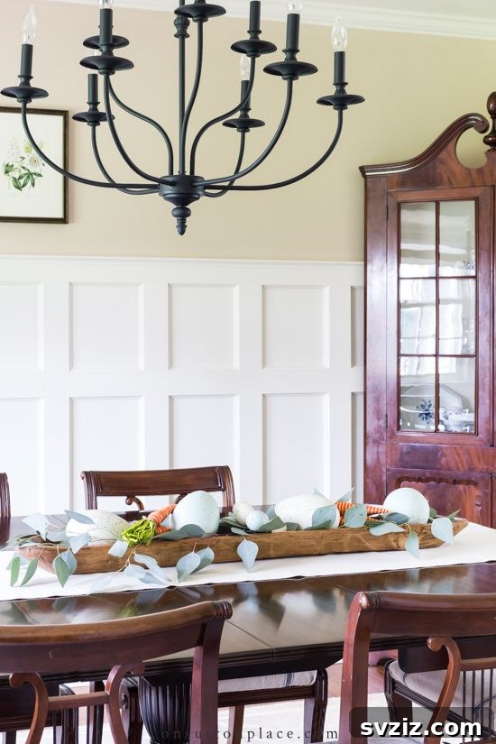 Festive Easter Centerpiece Inspiration 20 Extra large egg display