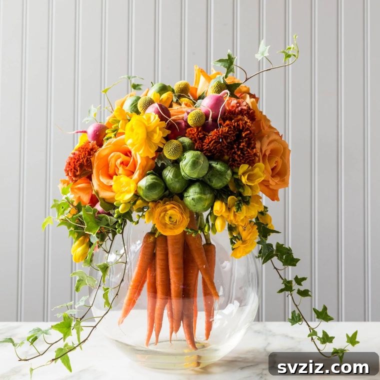 Festive Easter Centerpiece Inspiration 7 Bouquet of Carrots