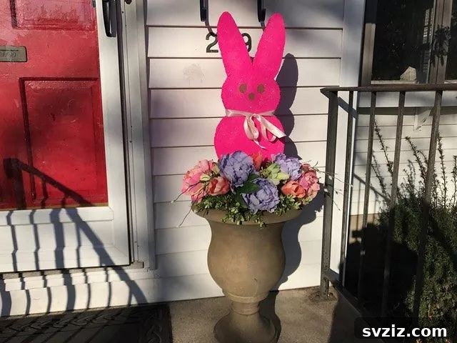 20 Whimsical Outdoor Easter Decor Inspirations 11 Easter Peeps Topiary