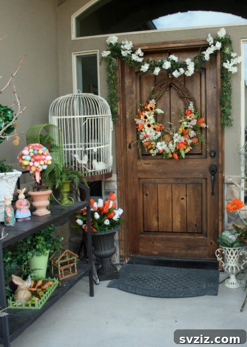 20 Whimsical Outdoor Easter Decor Inspirations 20 Spring Porch Decor