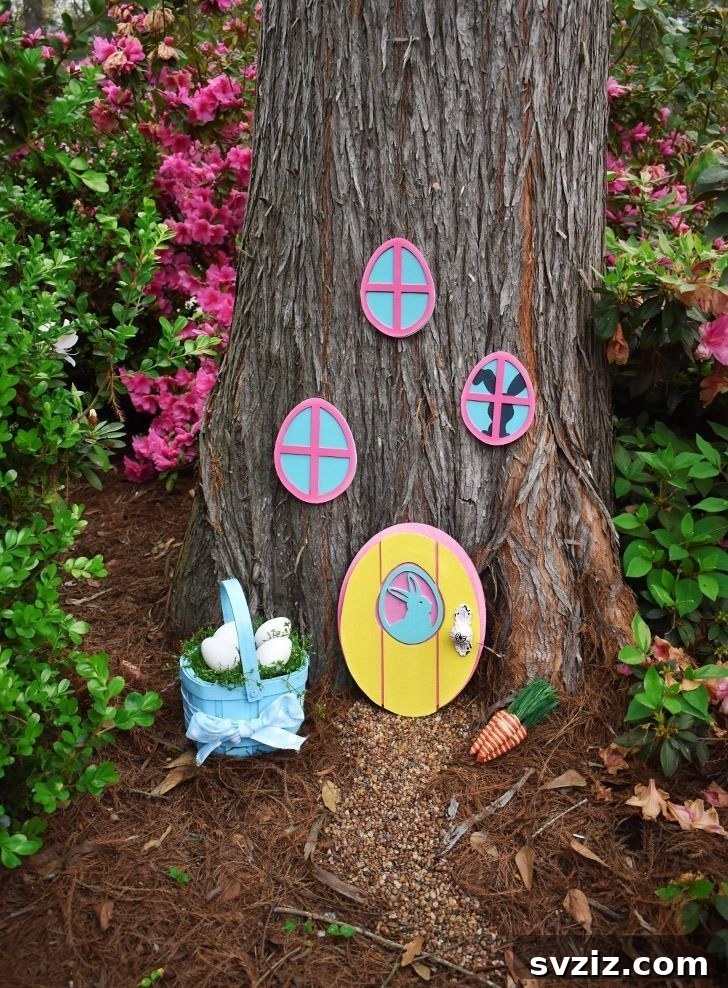 20 Whimsical Outdoor Easter Decor Inspirations 3 DIY Easter Bunny Garden Hideaway