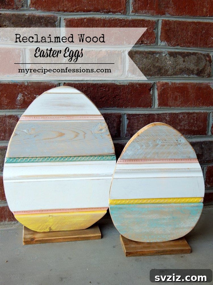 20 Whimsical Outdoor Easter Decor Inspirations 10 Reclaimed Wood Easter Eggs