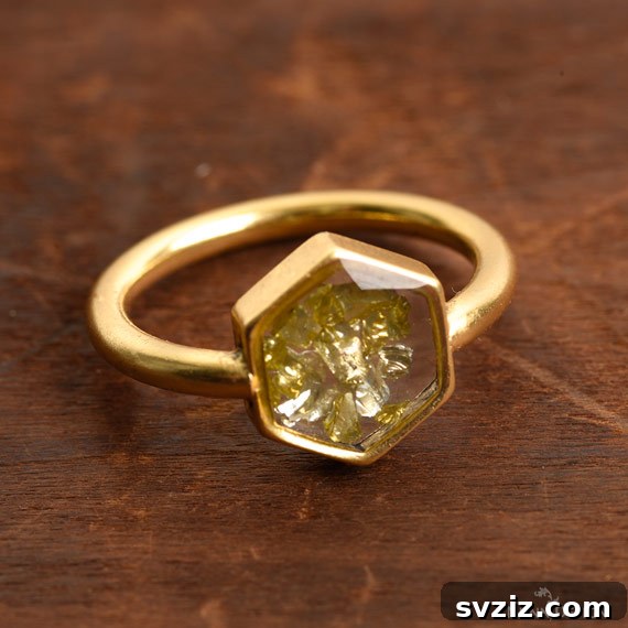 27 DIY Rings You'll Never Want to Take Off 17 Sophisticated DIY open-back bezel rings filled with sparkling resin.