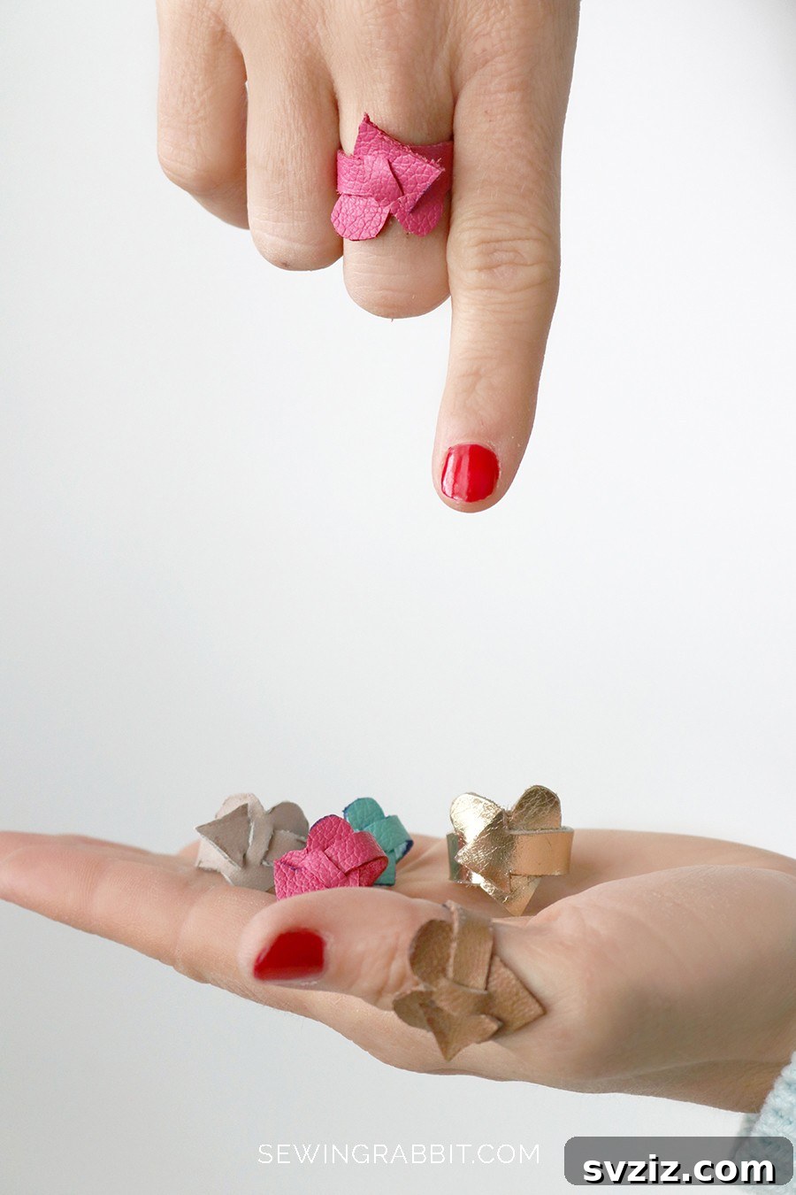 27 DIY Rings You'll Never Want to Take Off 20 Unique DIY wraparound leather heart ring, perfect for beginner sewers.