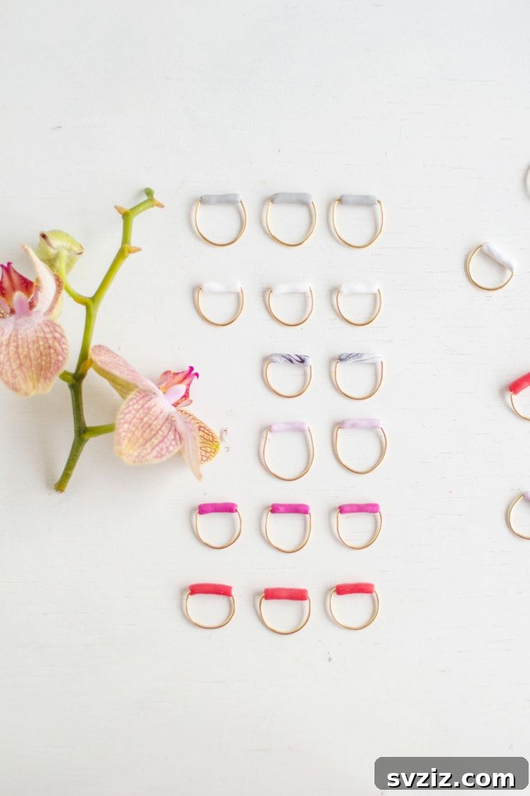 27 DIY Rings You'll Never Want to Take Off 26 Modern and minimalist DIY tube rings crafted from polymer clay.