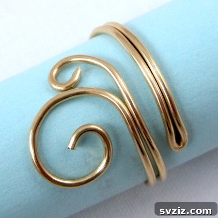 27 DIY Rings You'll Never Want to Take Off 6 Artistic DIY folded wire rings with intricate twists and unique shapes.