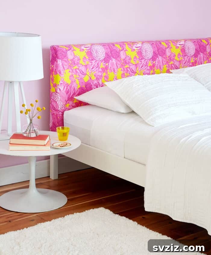 DIY Bold Upholstered Headboard with IKEA Tarva