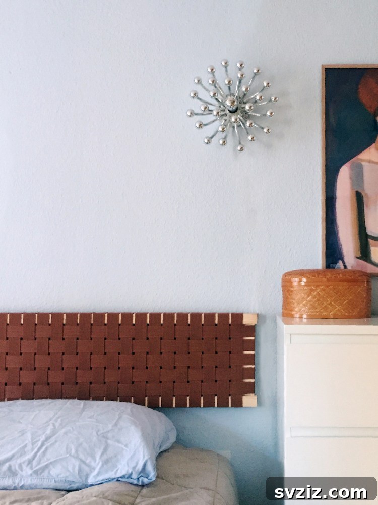 DIY Woven IKEA Ivar Headboard with Nylon Webbing