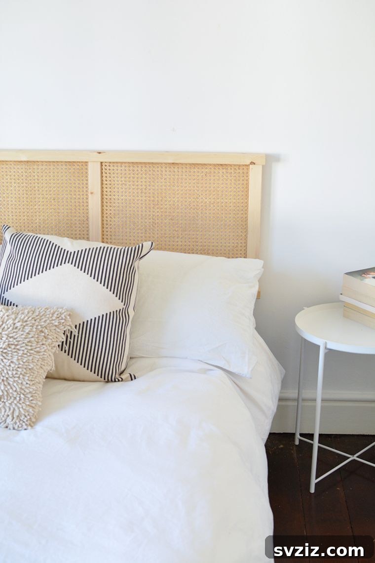 Coastal Inspired Ivar Cane Headboard IKEA Hack