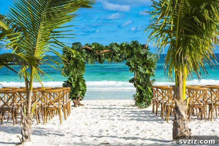 Palm Frond Arch