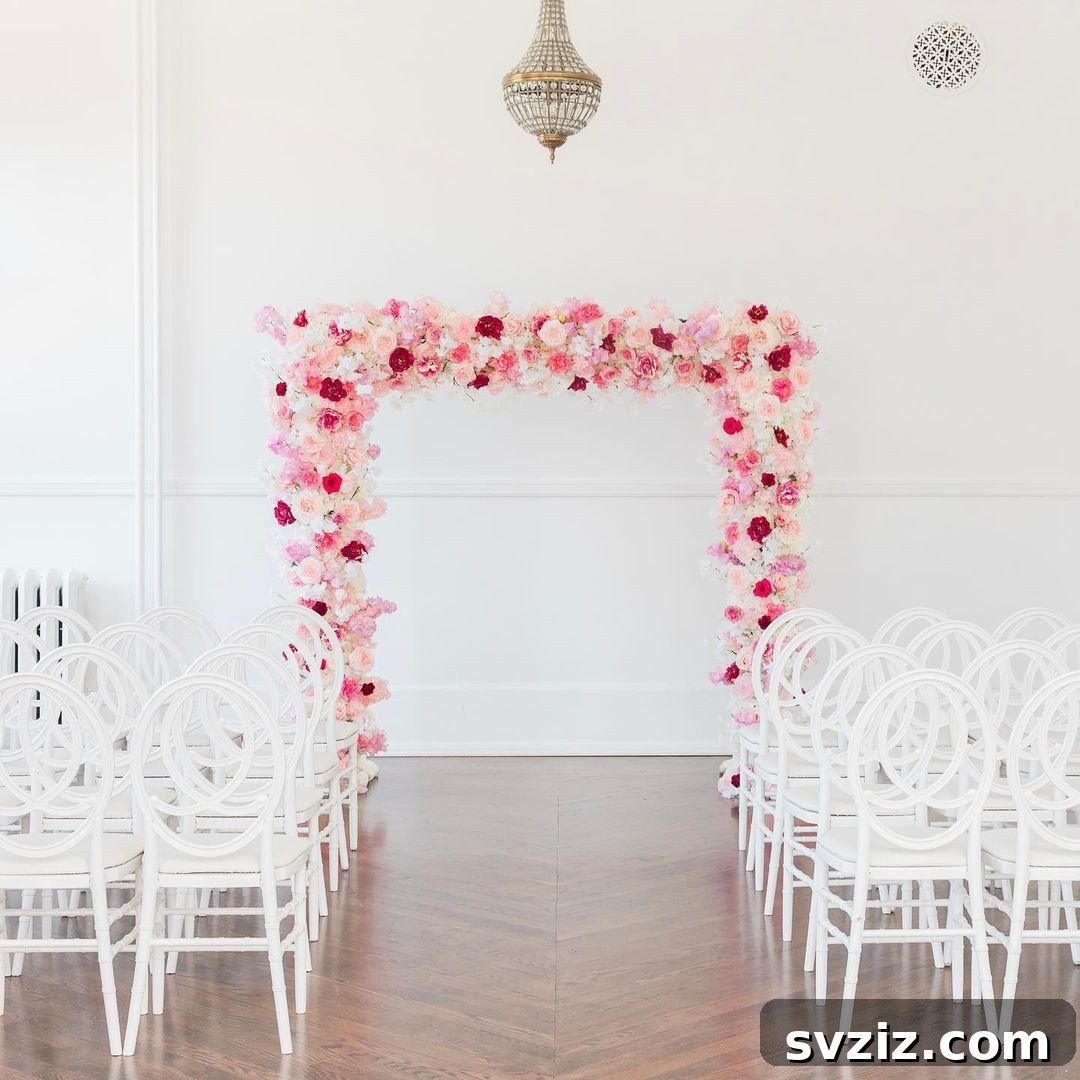Pink Floral Arch