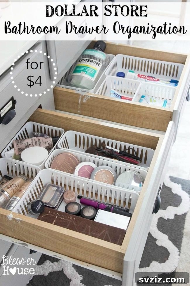 Bathroom Drawer Organizer for small items
