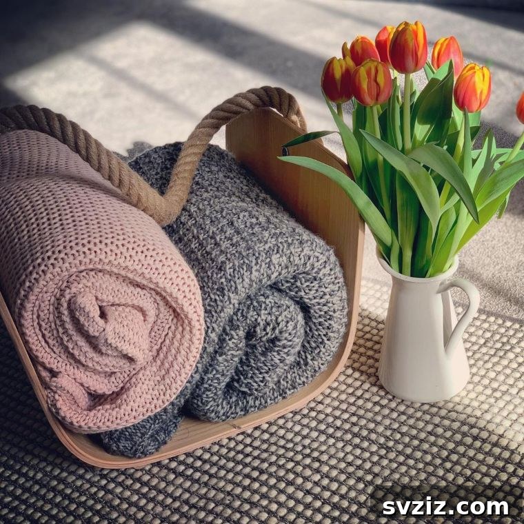 23 Clever Blanket Storage Solutions 11 Scandinavian-Inspired Minimalist Blanket Basket