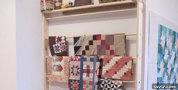 23 Clever Blanket Storage Solutions 12 DIY Wooden Wall Rack for Efficient Blanket Storage