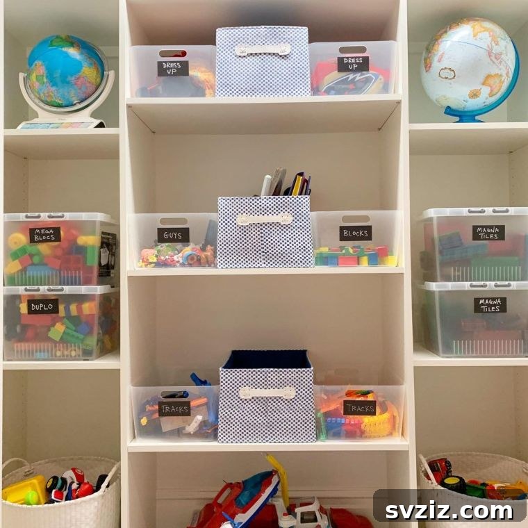 Reimagine Your Basement: Innovative Storage Solutions 14 labeled buckets