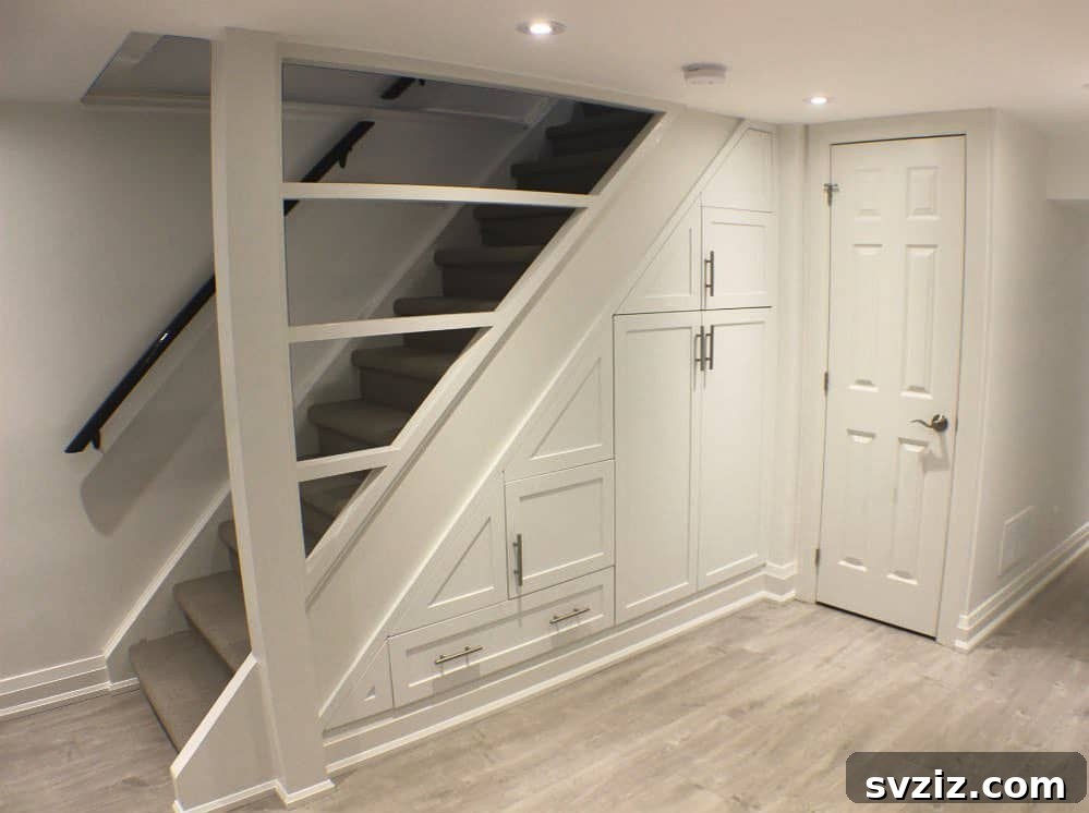 Reimagine Your Basement: Innovative Storage Solutions 20 under stairs shelving