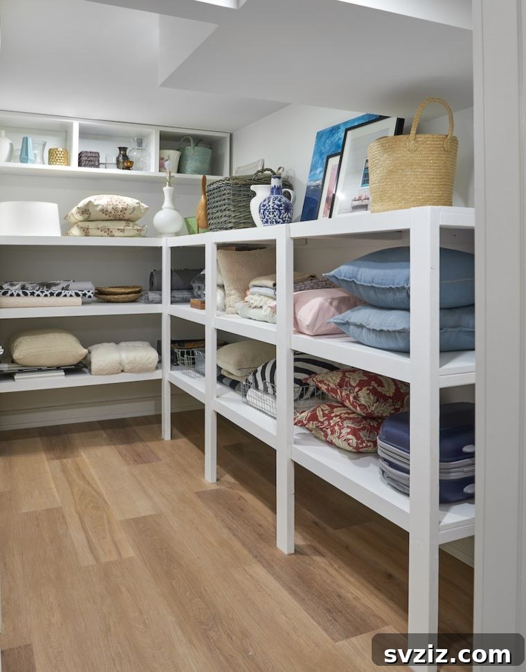 Reimagine Your Basement: Innovative Storage Solutions 25 elevated shelving
