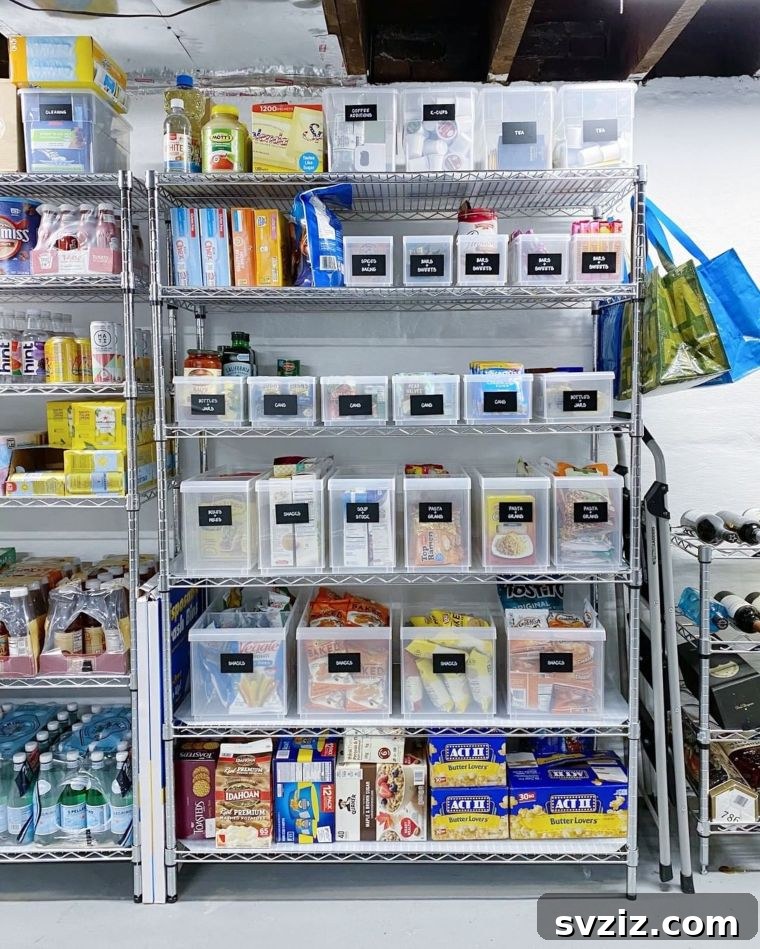 Reimagine Your Basement: Innovative Storage Solutions 8 basement pantry storage