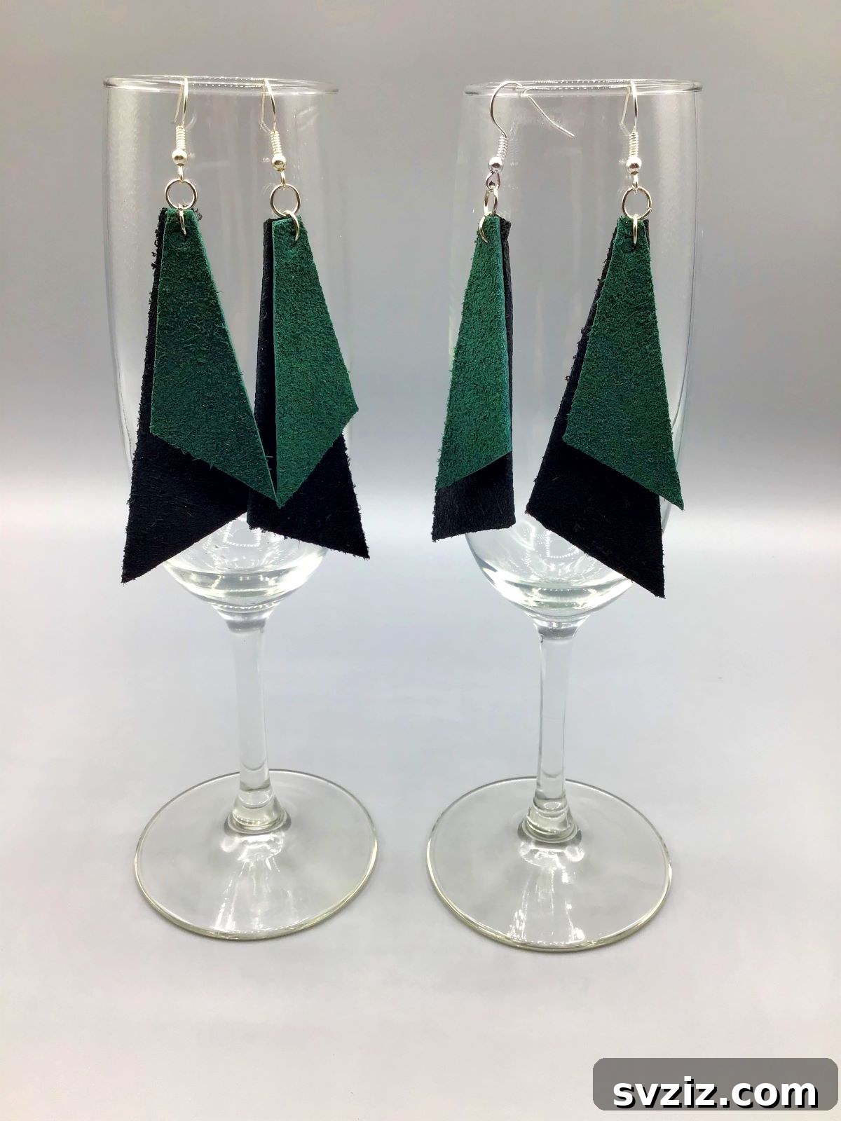 Two-Layer Leather Earrings
