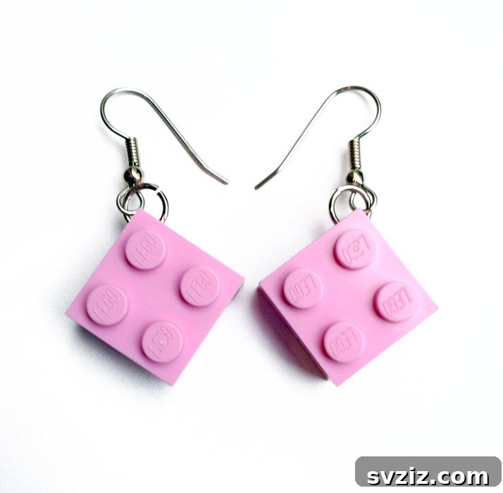 Lego Dangly Earrings