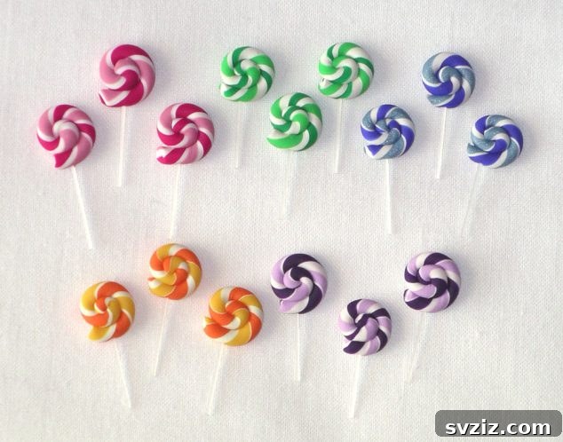 Polymer Clay Lollipop Earrings