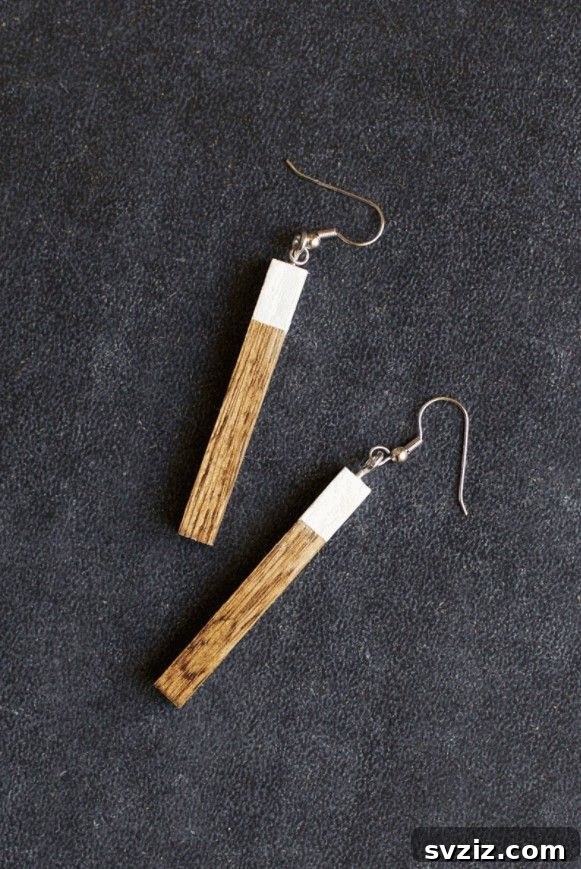Minimalist Wood Earrings