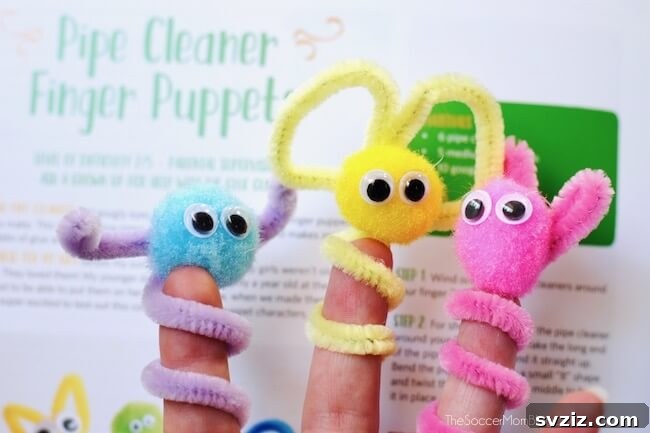 Pipe Cleaner Finger Puppets