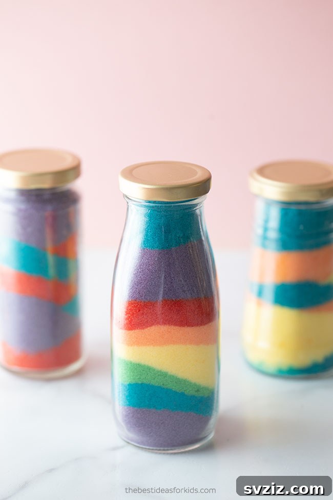 Colored Salt Jars