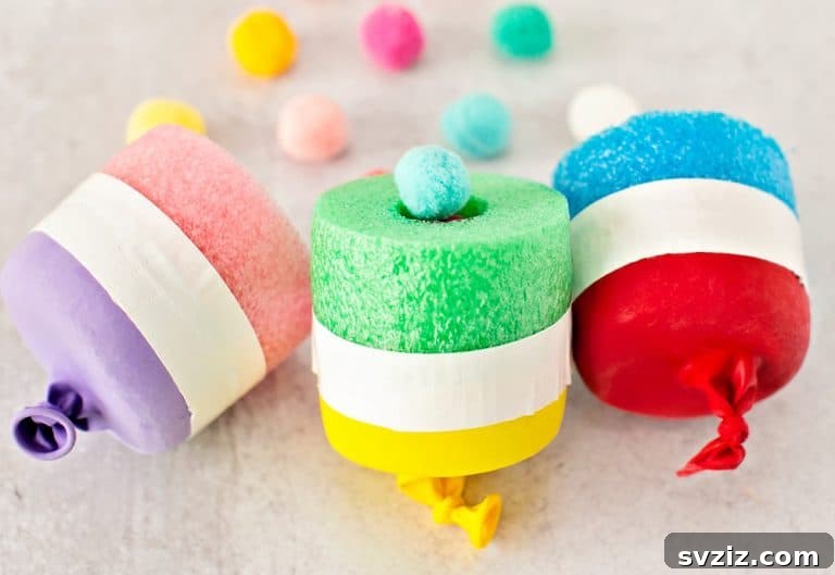 Pool Noodle Pom-Pom Shooter