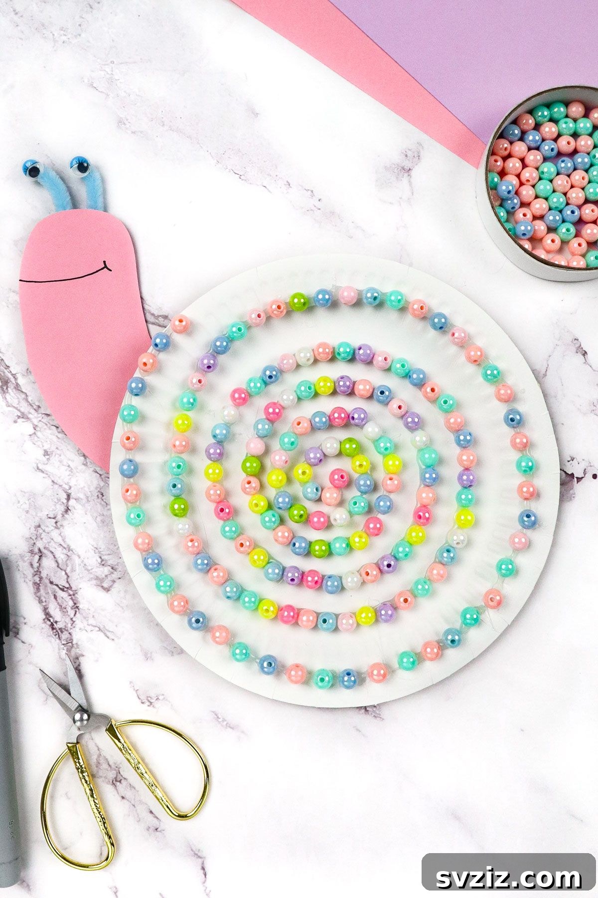 Paper Plate Snails