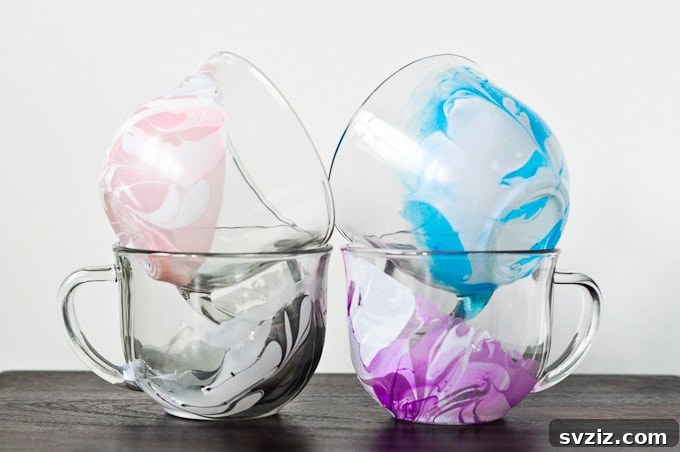 Artistic Clear Watercolor Mugs for Coffee Lovers