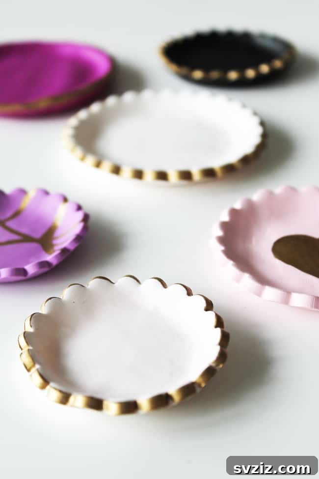 Glamorous Gold-Rimmed Jewelry Dishes to Craft