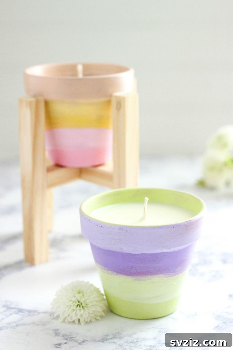 Handmade Terracotta Citronella Candles for Outdoor Decor