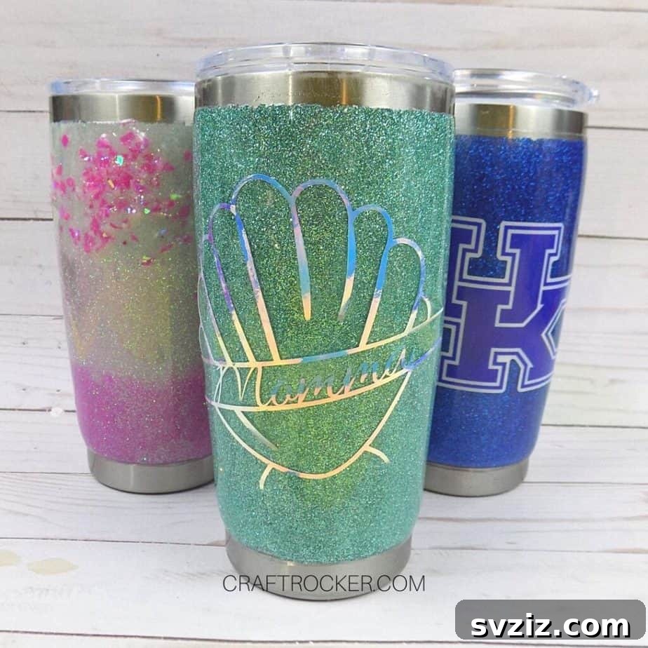 Personalized Glitter Tumblers for Sustainable Living