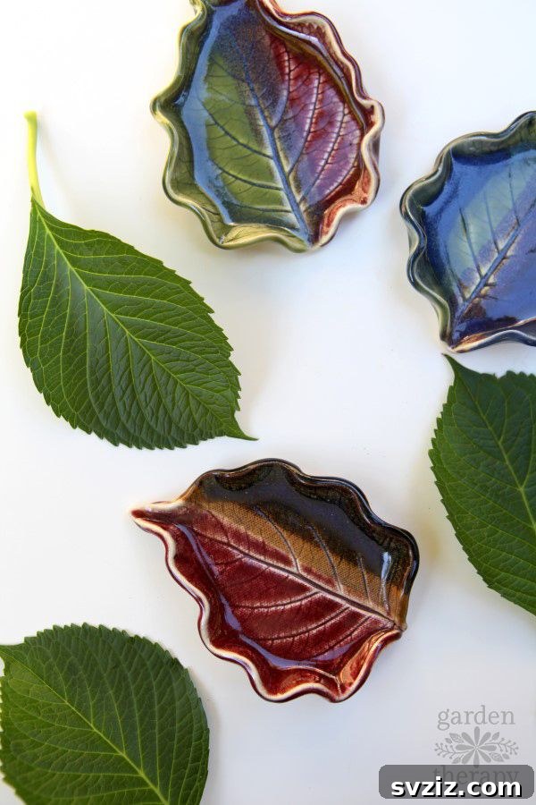 Handmade Clay Leaf Dishes for Home Decor