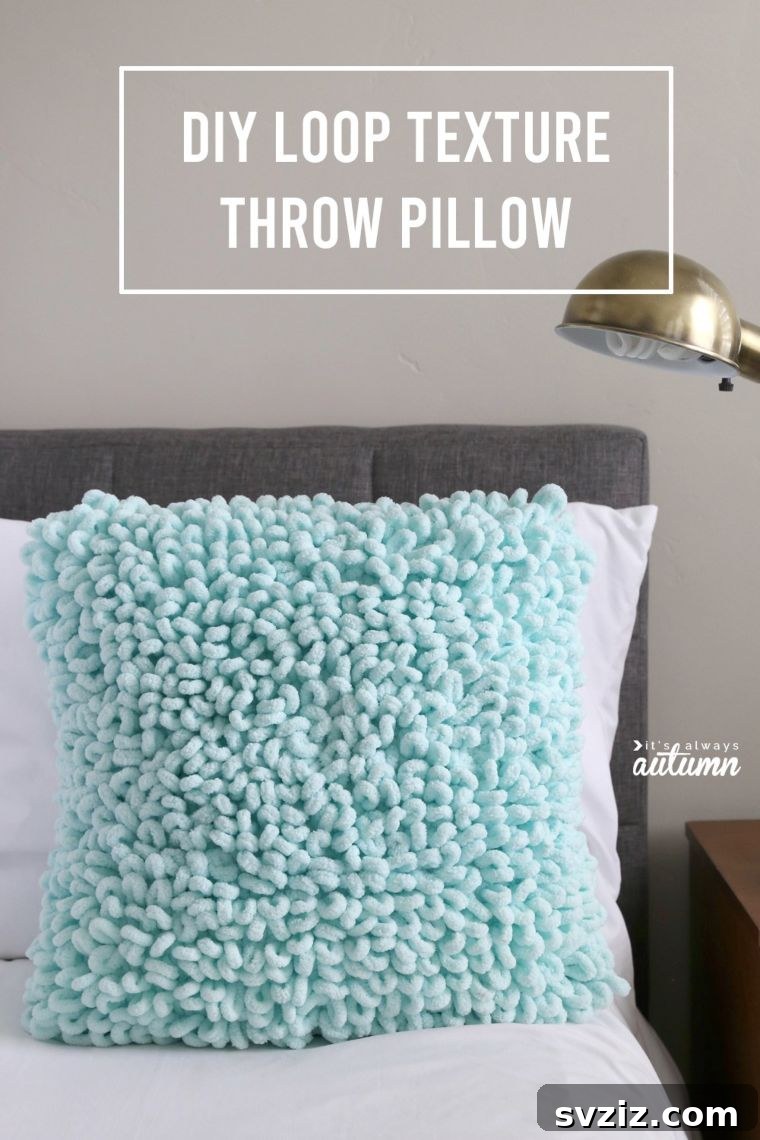 Stylish Loop Texture Throw Pillow for Home Decor