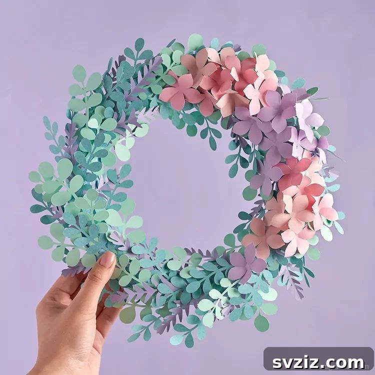 Eucalyptus and Hydrangea Wreath