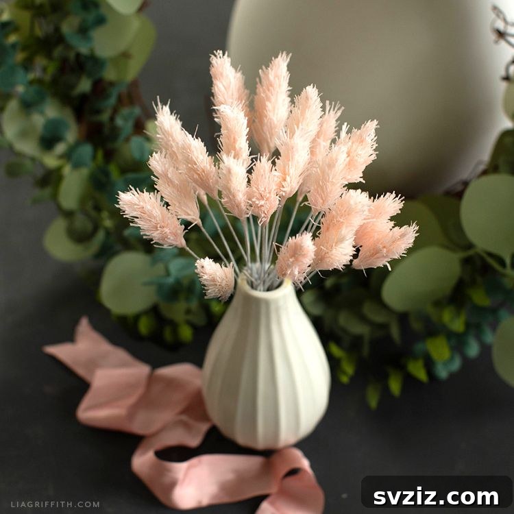 Crepe Paper Bunny Tails Craft
