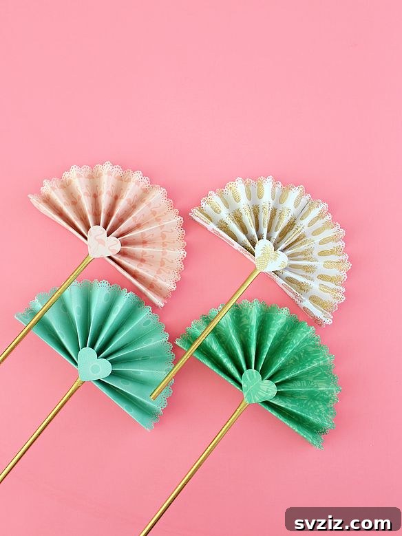 Elegant Paper Fans Decor
