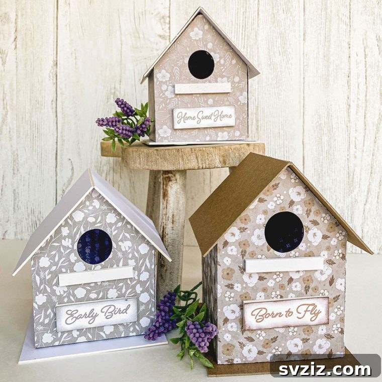 Paper Birdhouses for Spring