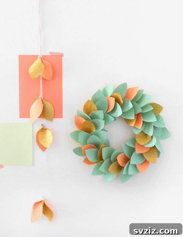 Simple Paper Wreath