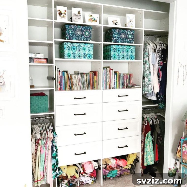 Unlock Your Closet's Potential: 23 Smart Shelving Ideas 20 Childs Closet with drawers